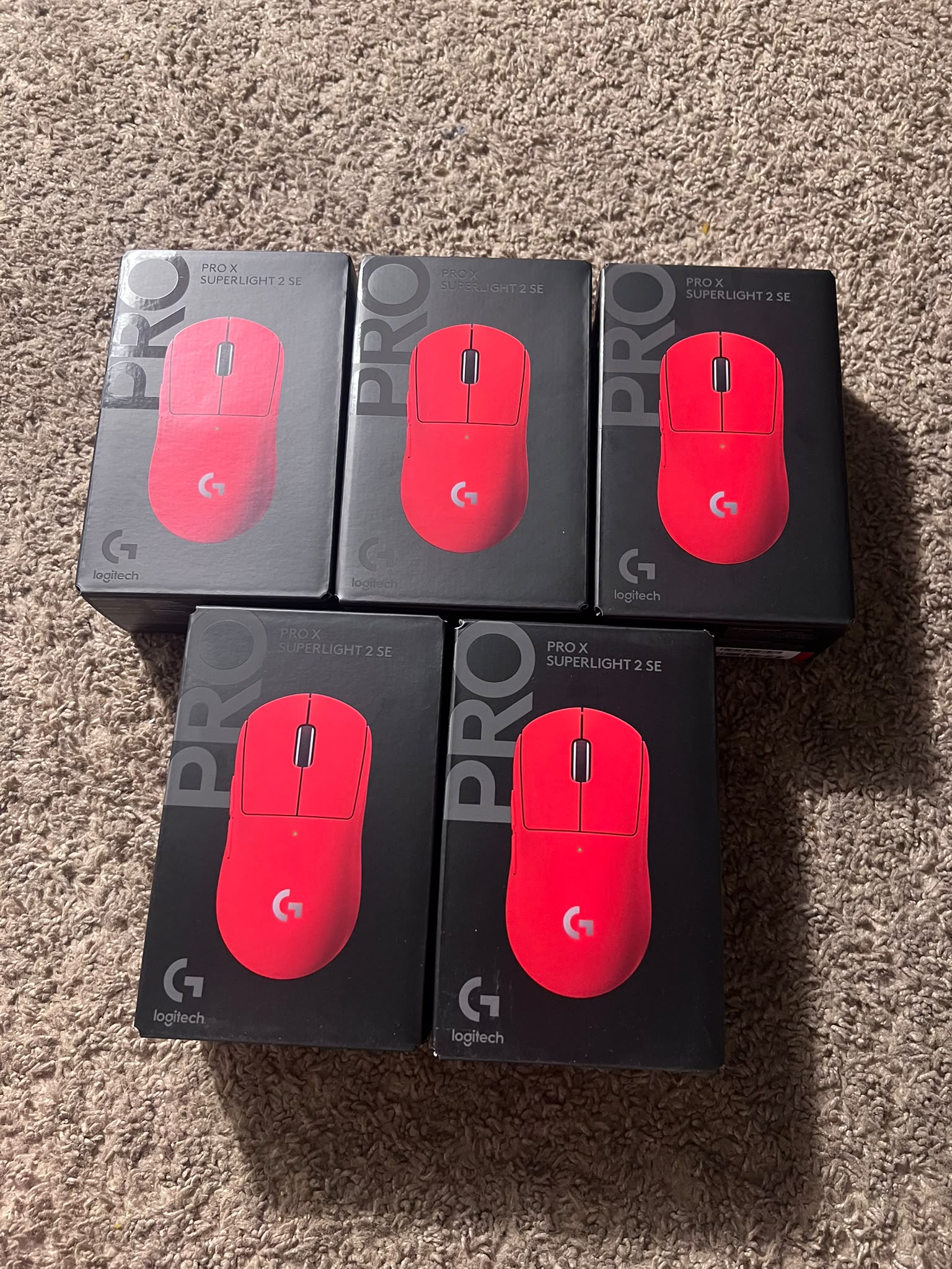 Logitech G PRO X Superlight 2 SE Red Wireless Gaming Mouse
