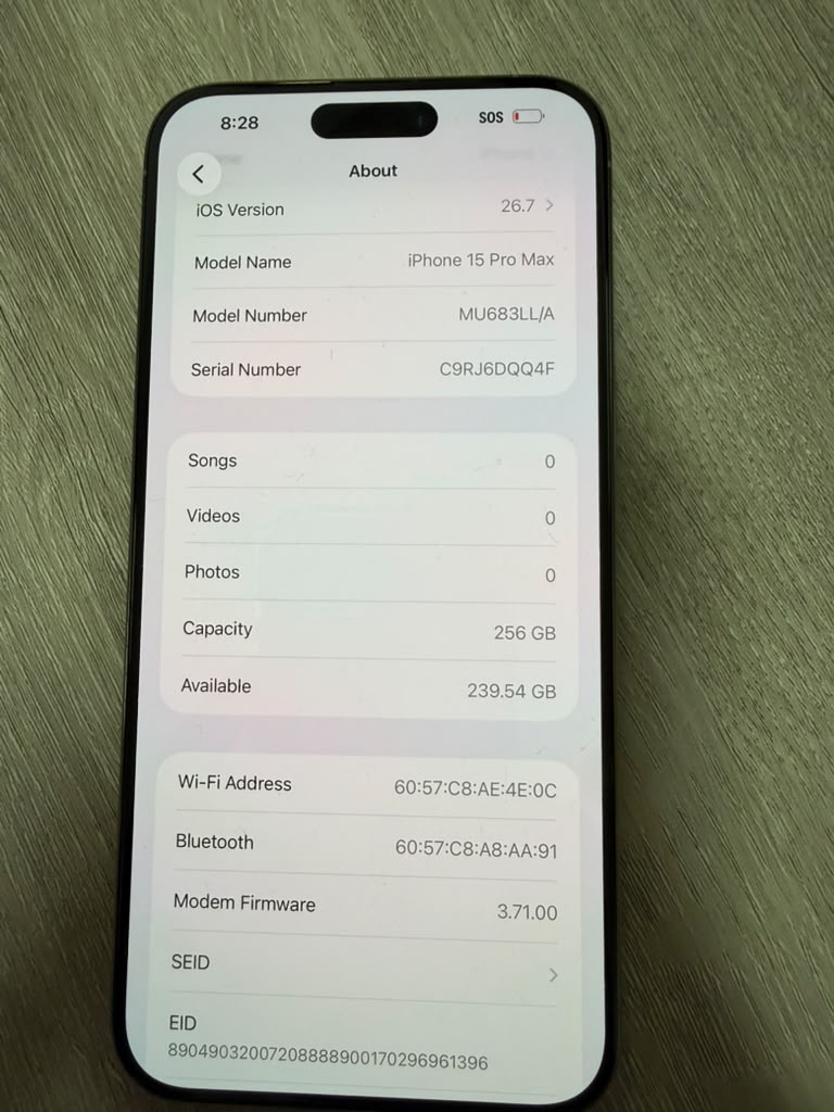 iPhone 15 Pro Max 256GB Natural Titanium